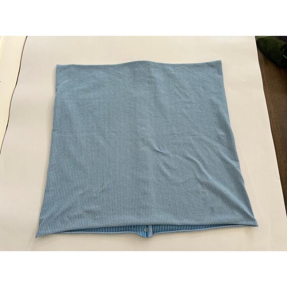 Lululemon Blue Striped Vinyasa Button Scarf Wrap One Size - Picture 16 of 16